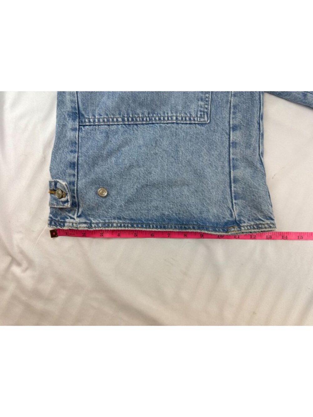 FREE PEOPLE WE THE FREE DRIZZLE CRVY OUTLAW WIDE LEG JEANS SZ S - Picture 15 of 15